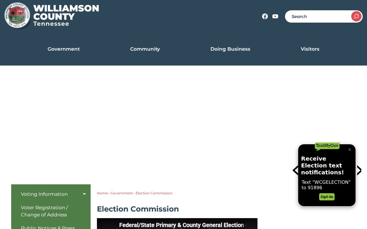 Williamson County election information for Brentwood residents directory research
